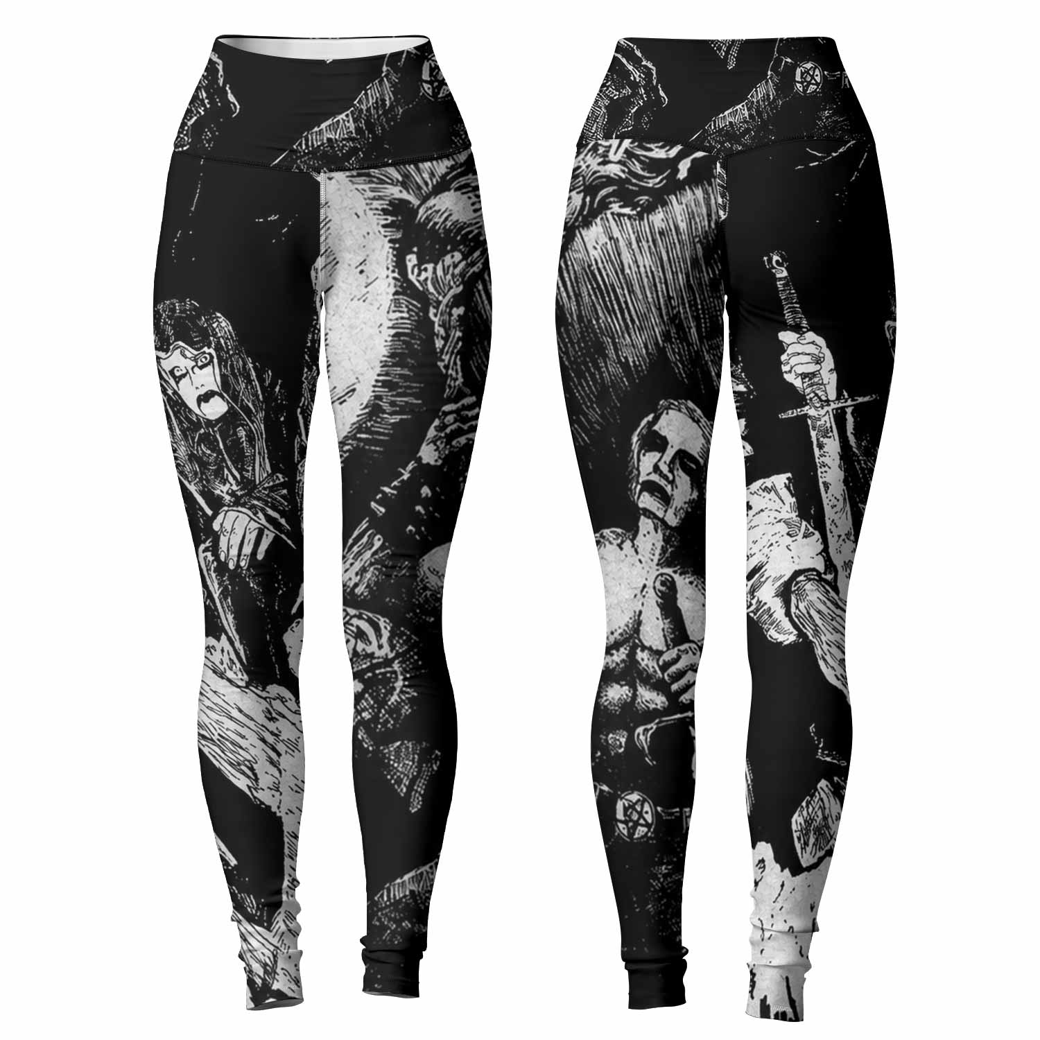 Graveland Carpathian Wolves Women's Leggings - front and back view