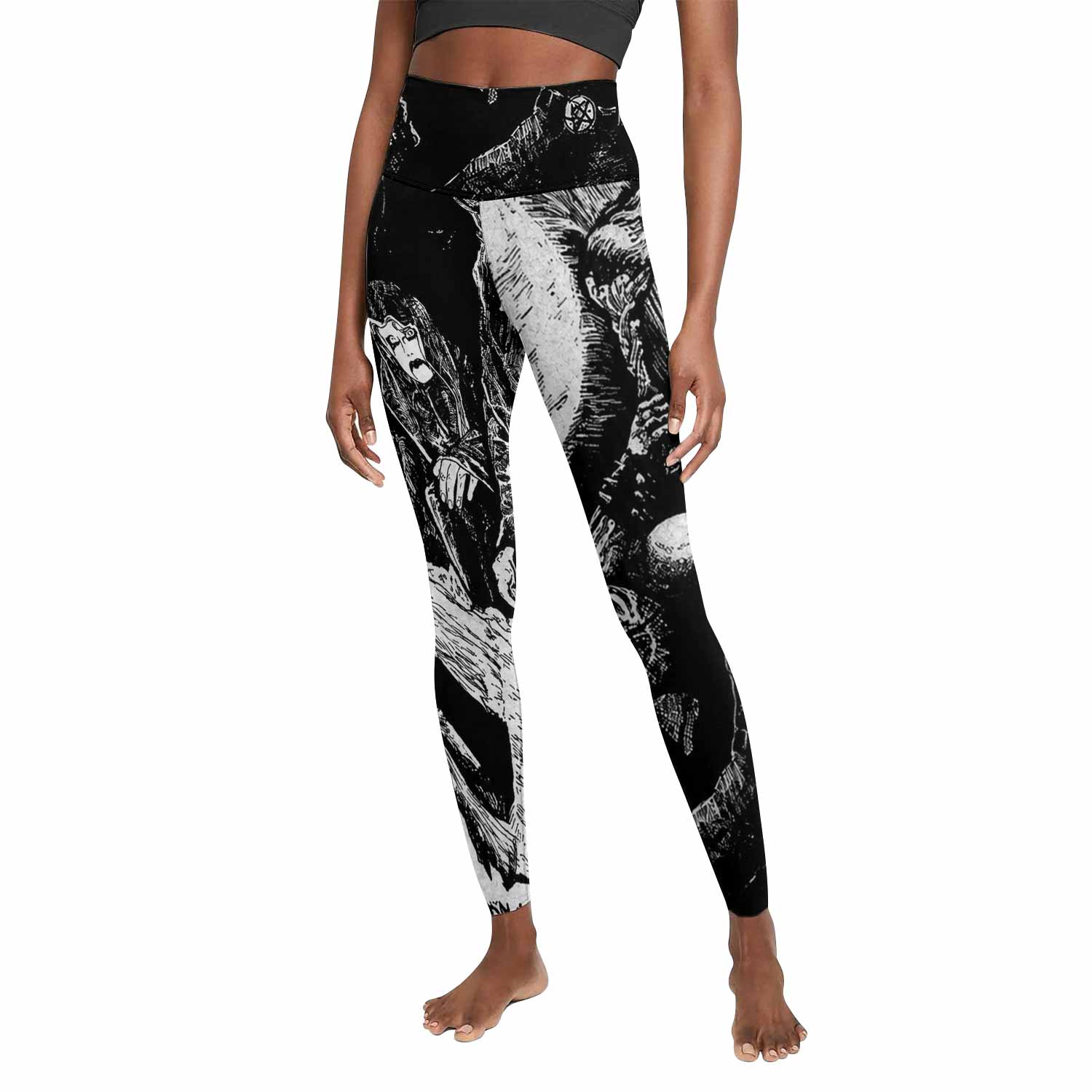Graveland Carpathian Wolves Women's Leggings - front view mockup