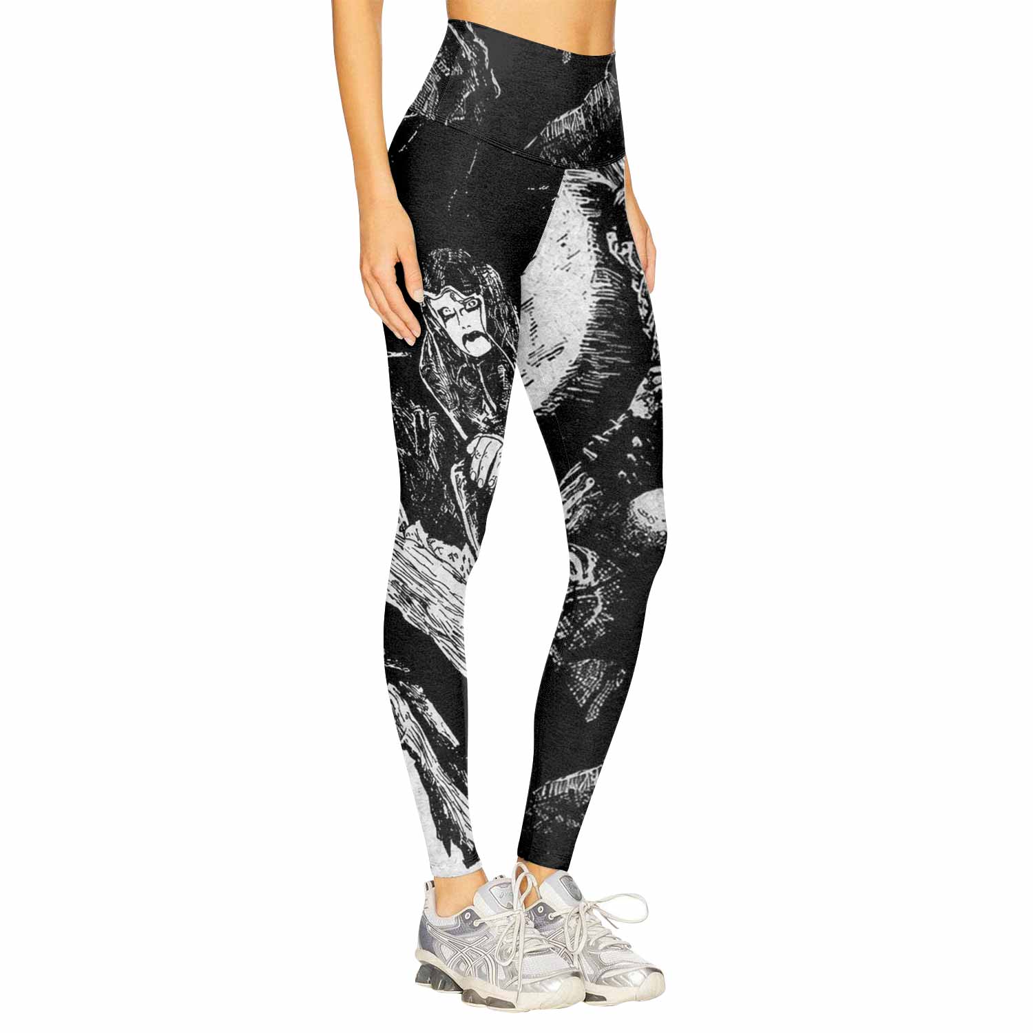 Graveland Carpathian Wolves Women's Leggings - right side mockup