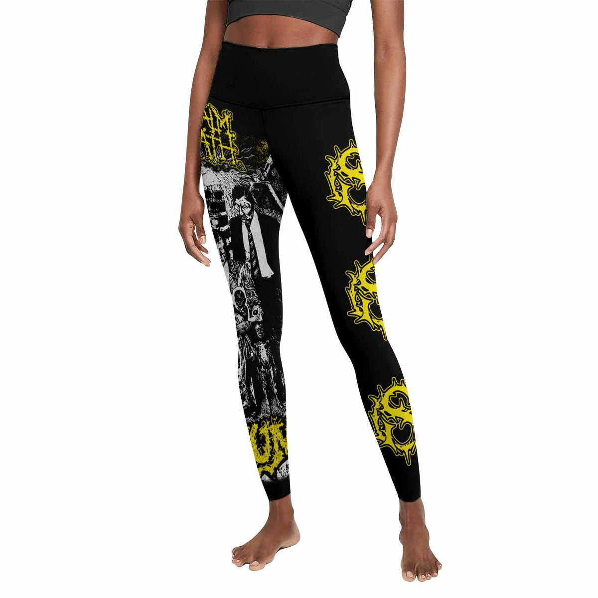 Napalm Death Scum Women's Leggings - front view mockup
