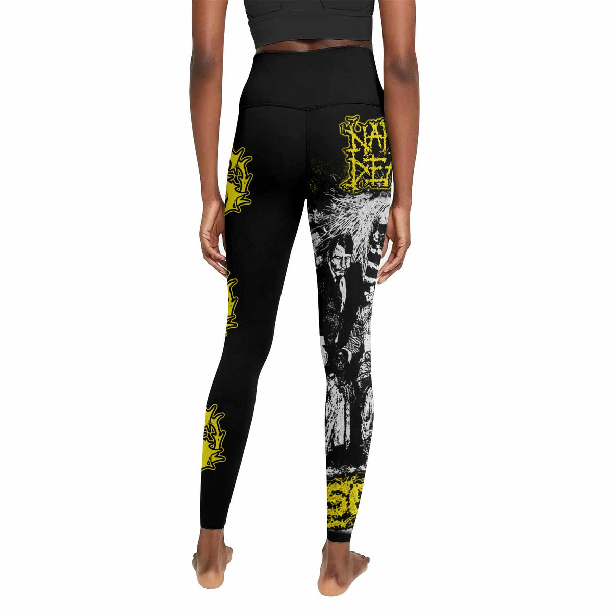 Napalm Death Scum Women's Leggings - back view mockup