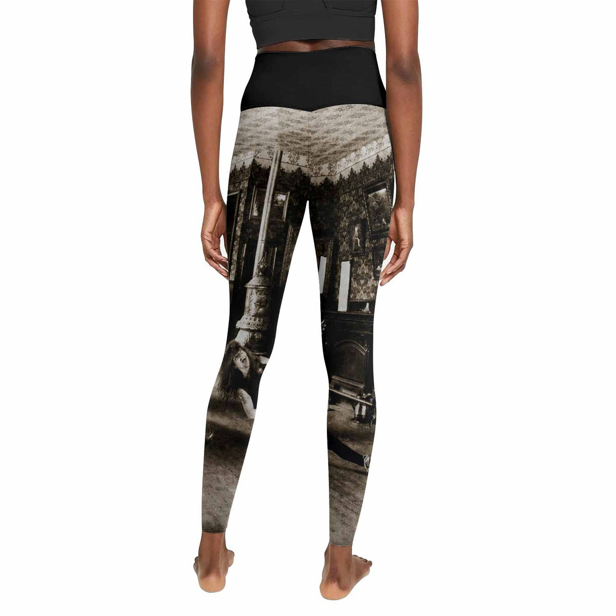 Cowboys from Hell Pantera Women's Leggings - back view mockup