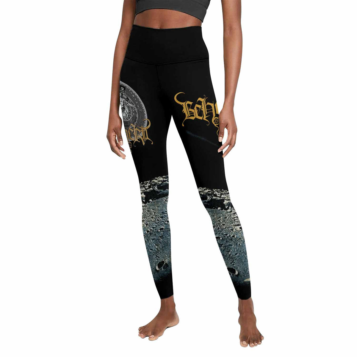 Beherit Drawing Down the Moon Women's Leggings - front view mockup