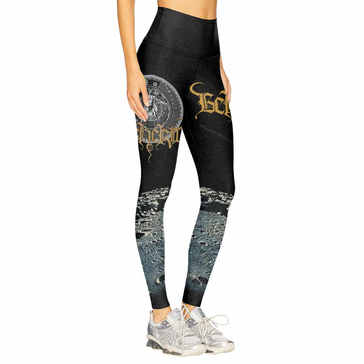 Beherit Drawing Down the Moon Women's Leggings - right side mockup