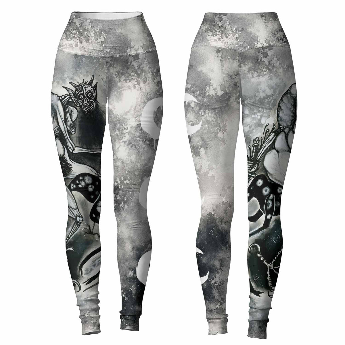 Leviathan Tentacles of Whorror Women's Leggings - front and back view