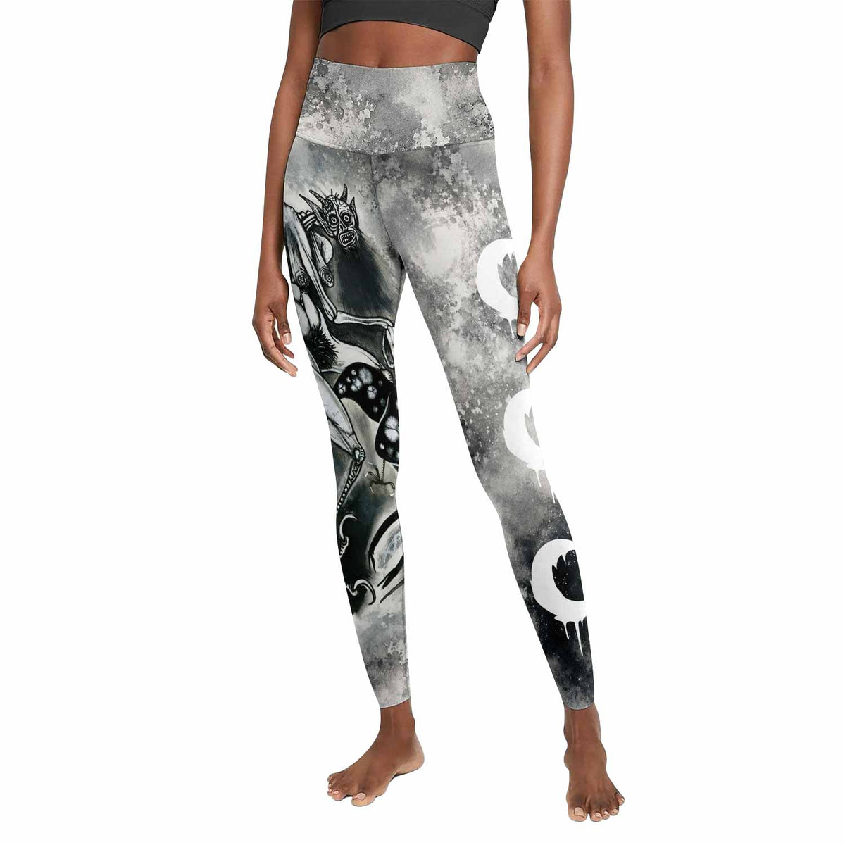Leviathan Tentacles of Whorror Women's Leggings - front view mockup