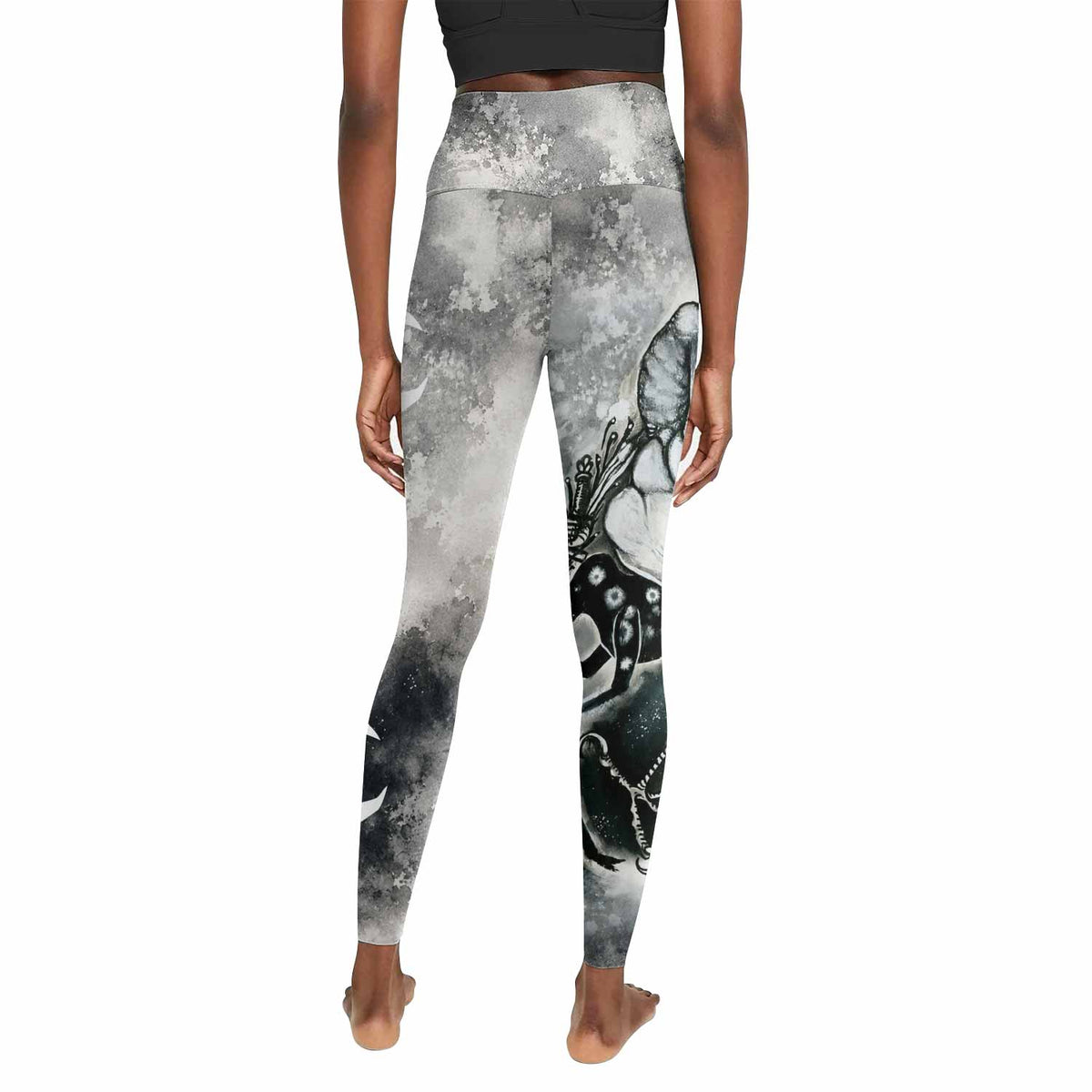 Leviathan Tentacles of Whorror Women's Leggings - back view mockup
