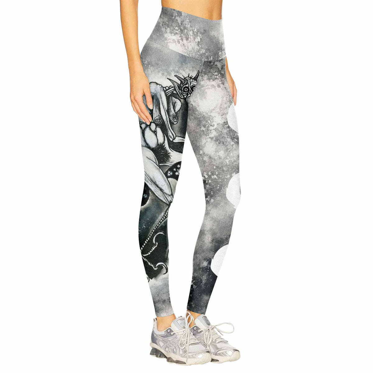 Leviathan Tentacles of Whorror Women's Leggings - right side mockup