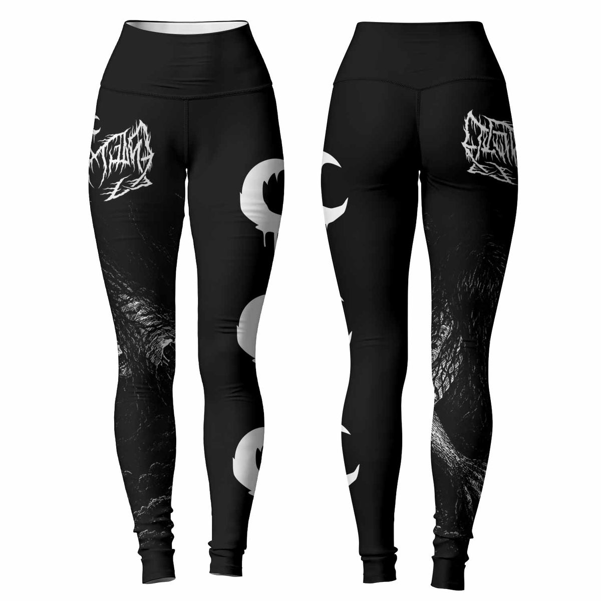 Leviathan Fucking Your Ghost In Chains of Ice Women's Leggings - front and back view