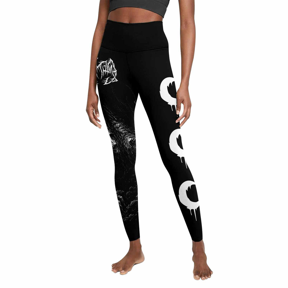 Leviathan Fucking Your Ghost In Chains of Ice Women's Leggings - front view mockup