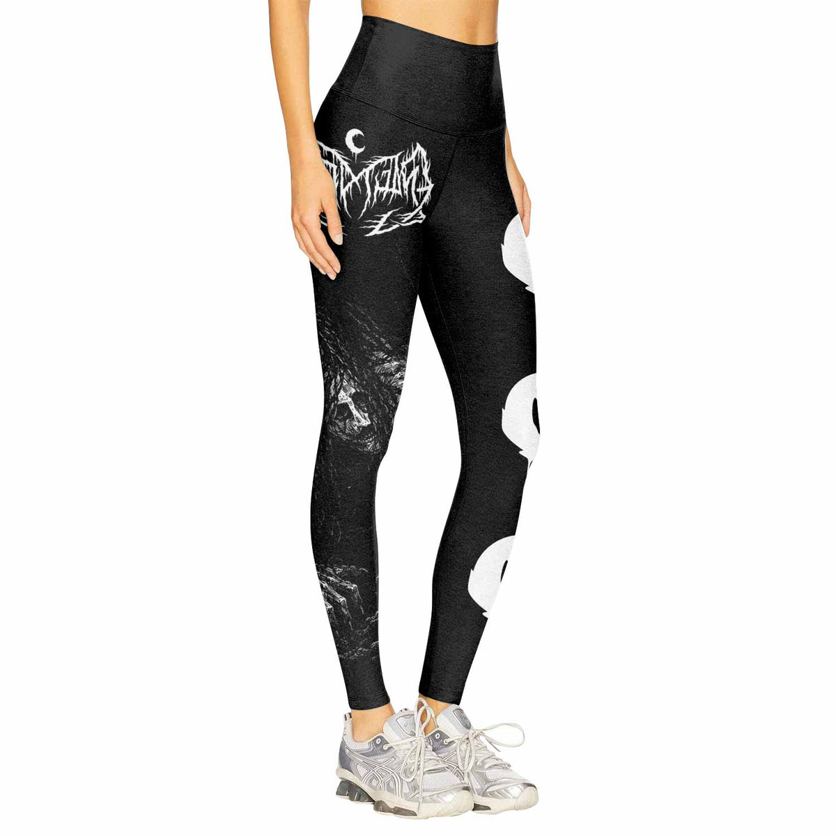 Leviathan Fucking Your Ghost In Chains of Ice Women's Leggings - right side mockup