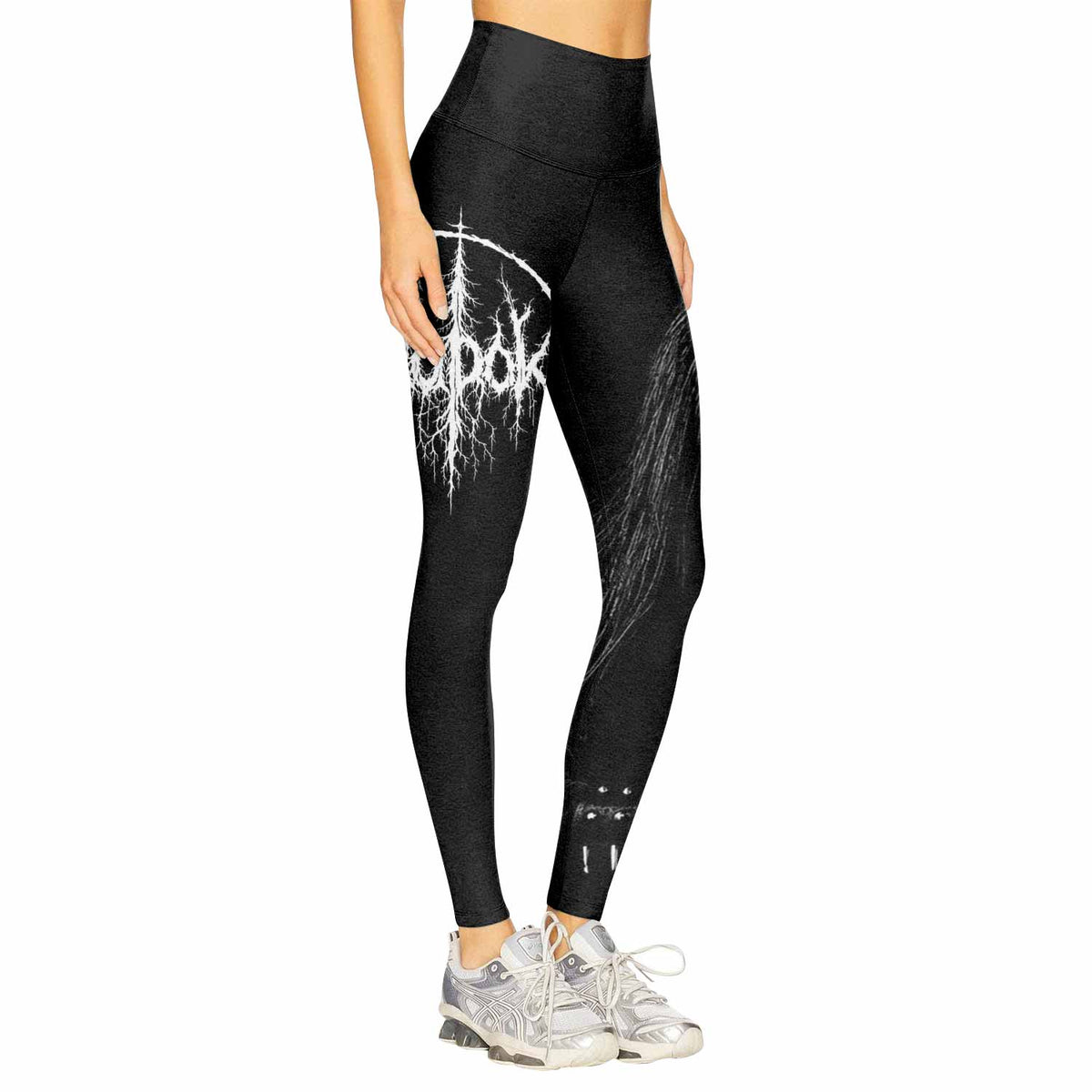 Morok Carpathian Fullmoon Ritual Women's Leggings - right side mockup