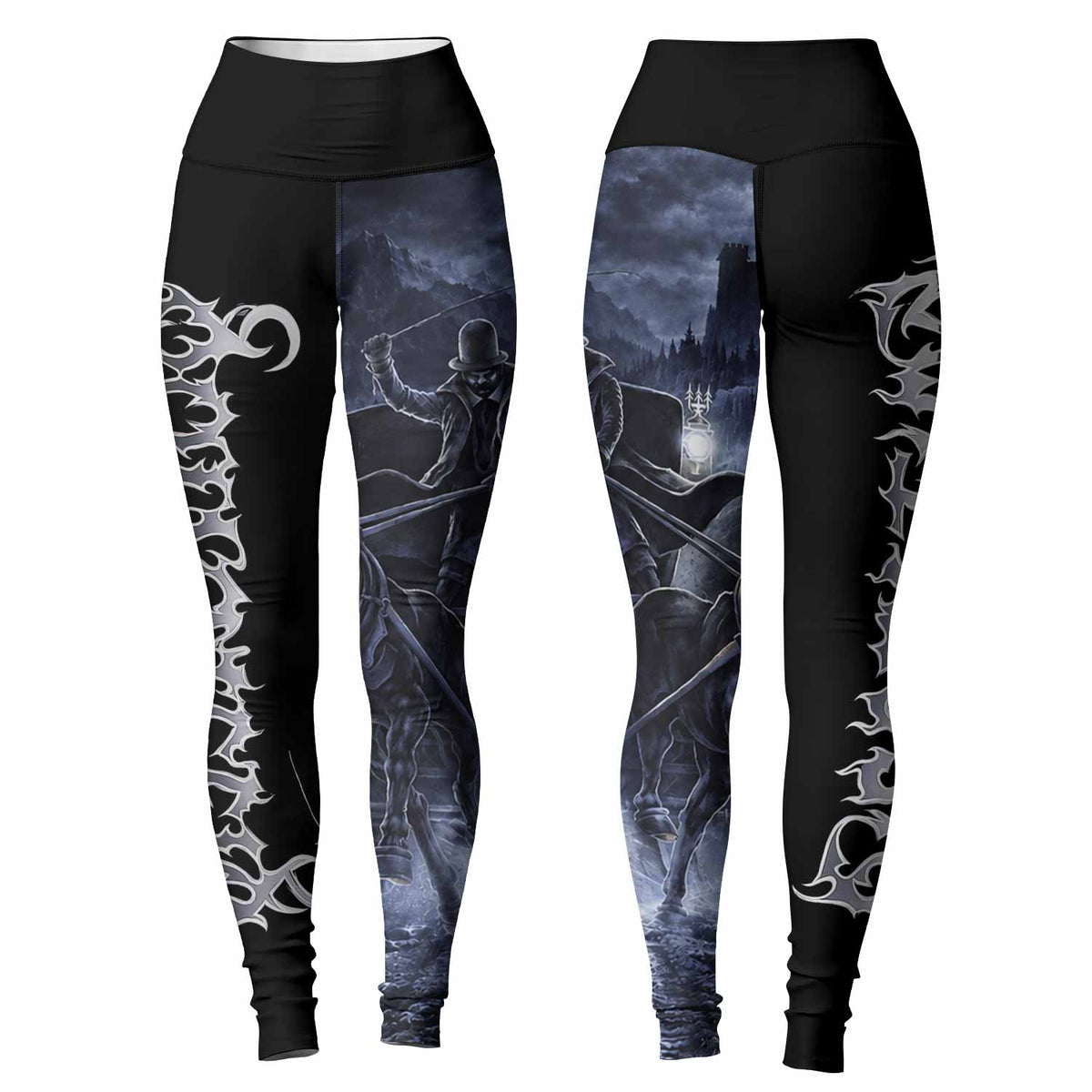 Dissection The Somberlain Women's Leggings - front and back view