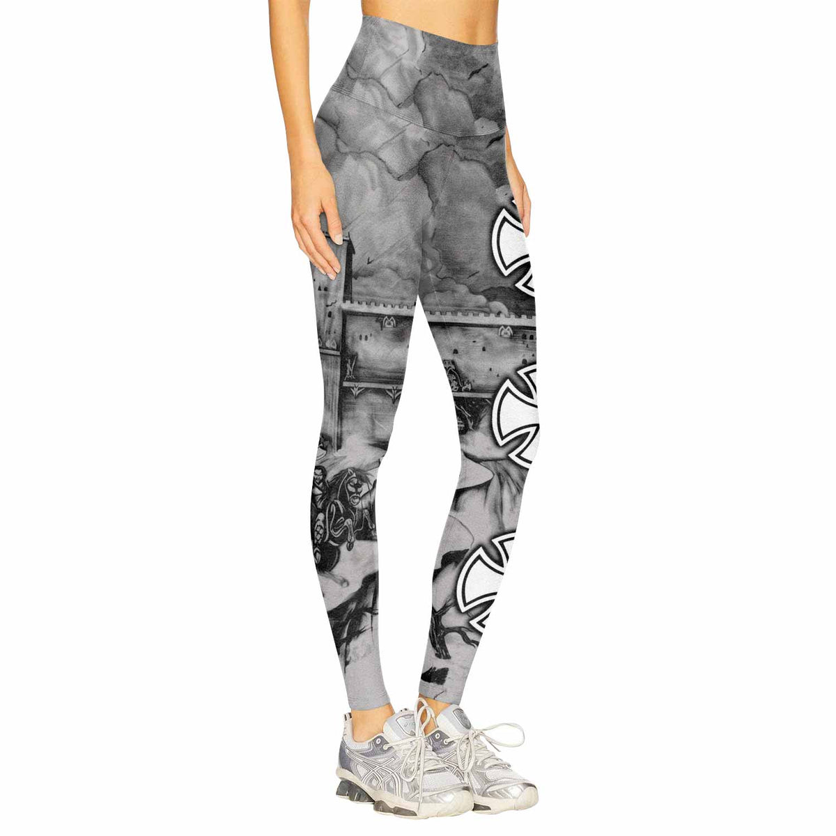 Satyricon Dark Medieval Times Women's Leggings - right side mockup