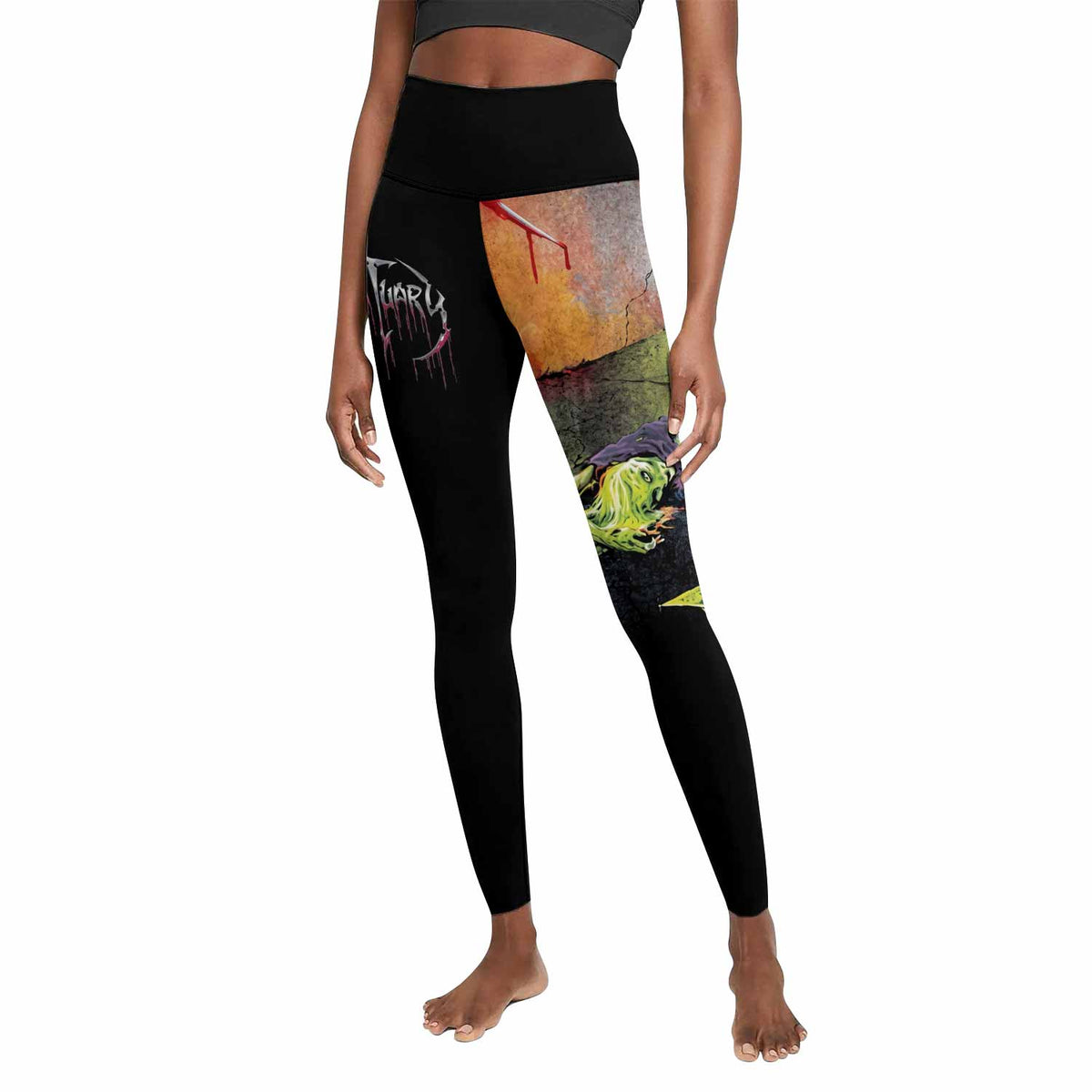 Obituary Slowly We Rot Women's Leggings - front view mockup