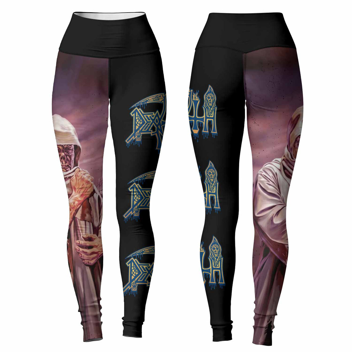 Death Leprosy Women's Leggings - front and back view