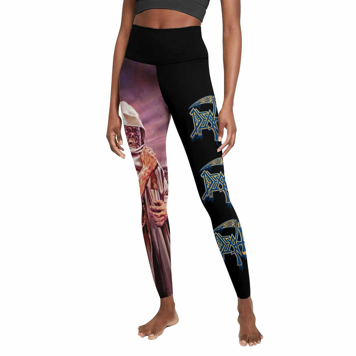 Death Leprosy Women's Leggings - front view mockup