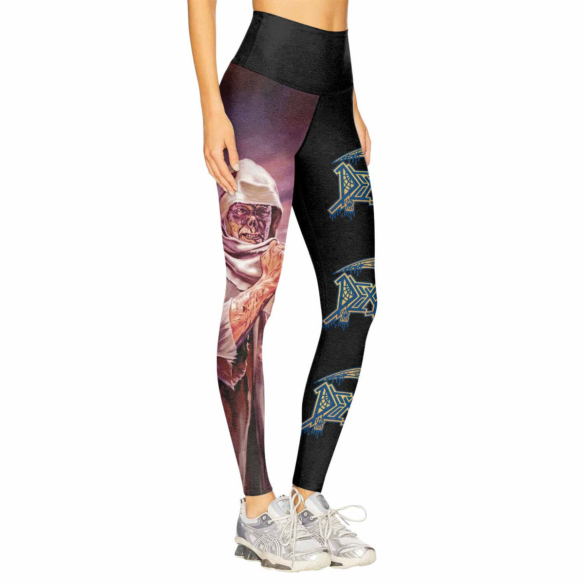 Death Leprosy Women's Leggings - right side mockup