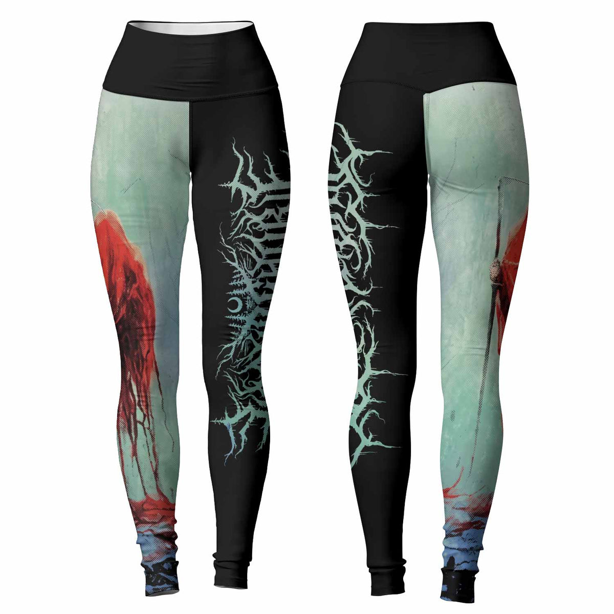 Lorna Shore And I Return To Nothingness Women's Leggings - front and back view