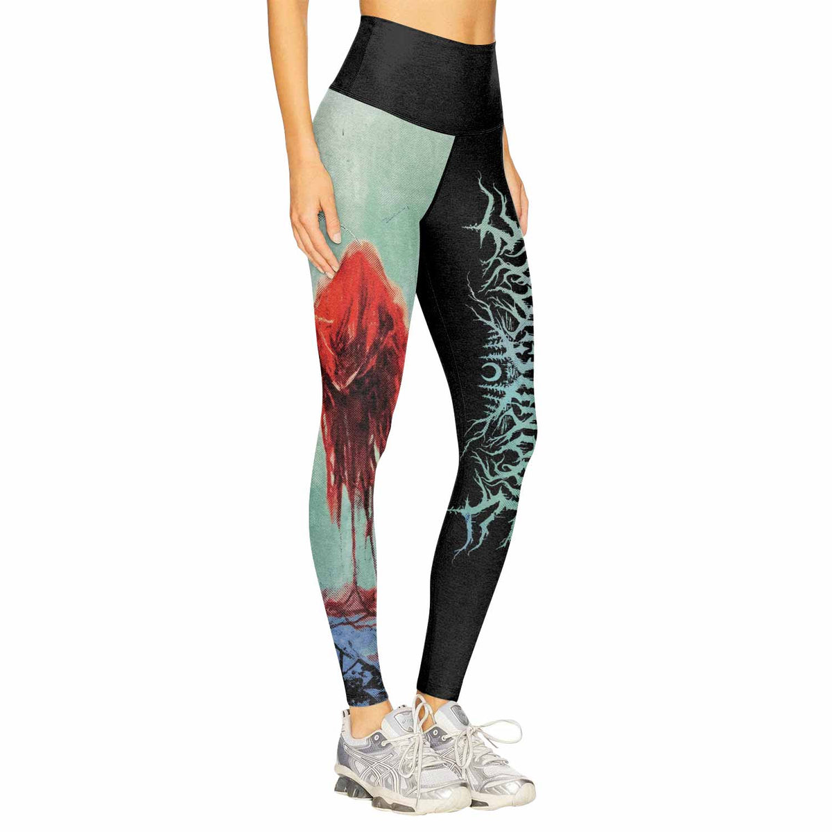 Lorna Shore And I Return To Nothingness Women's Leggings - right side mockup