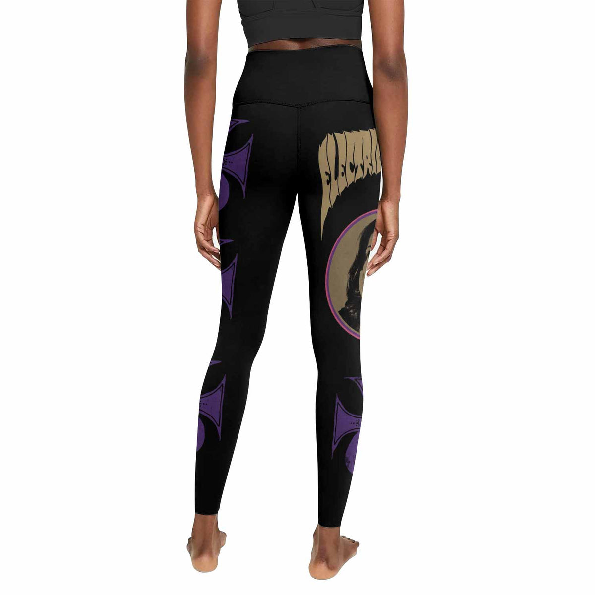 Electric Wizard Let Us Prey Women's Leggings - back view mockup