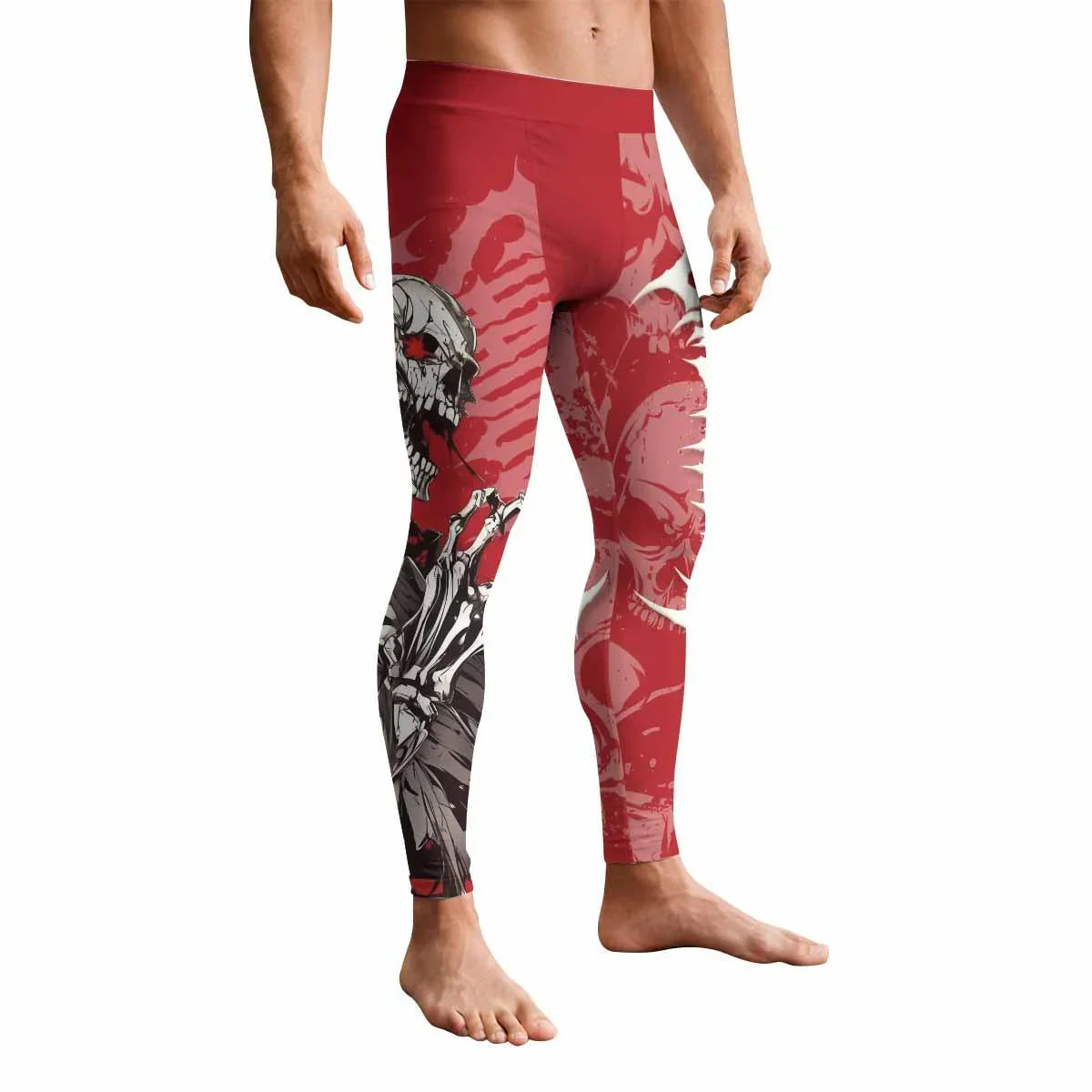 Reaper's Wrath Men's Leggings - front view mockup