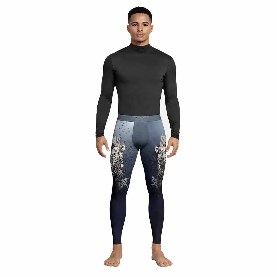 Live Free Warrior Men's Leggings - lifestyle view