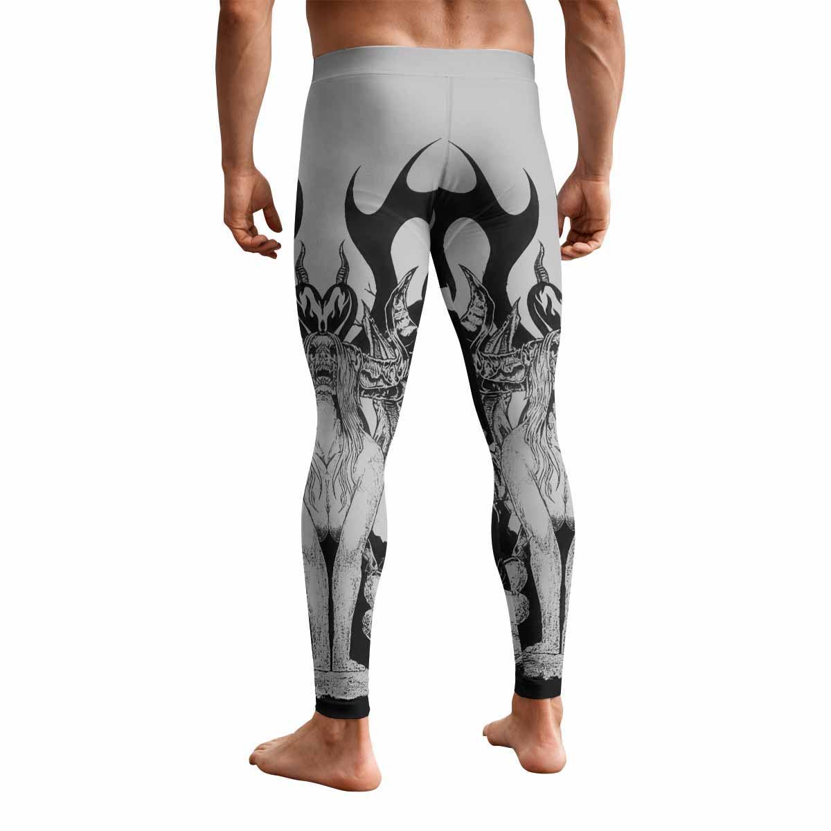 The Forsaken Beast Men's Leggings - back view mockup
