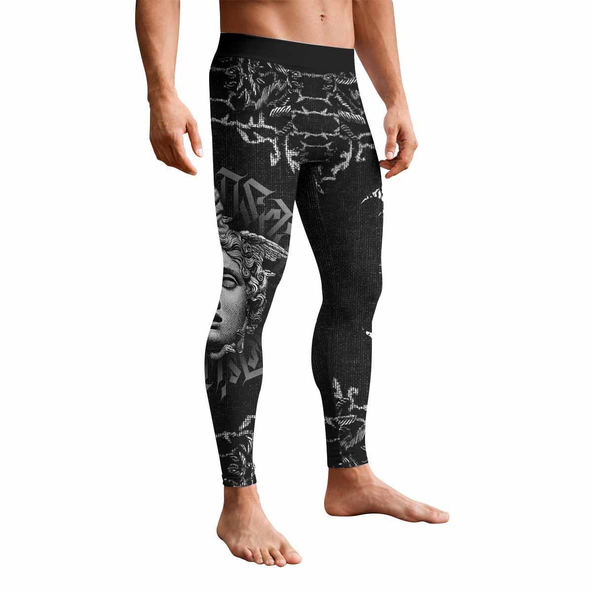 The Monster of Perseus Men's Leggings - front view mockup