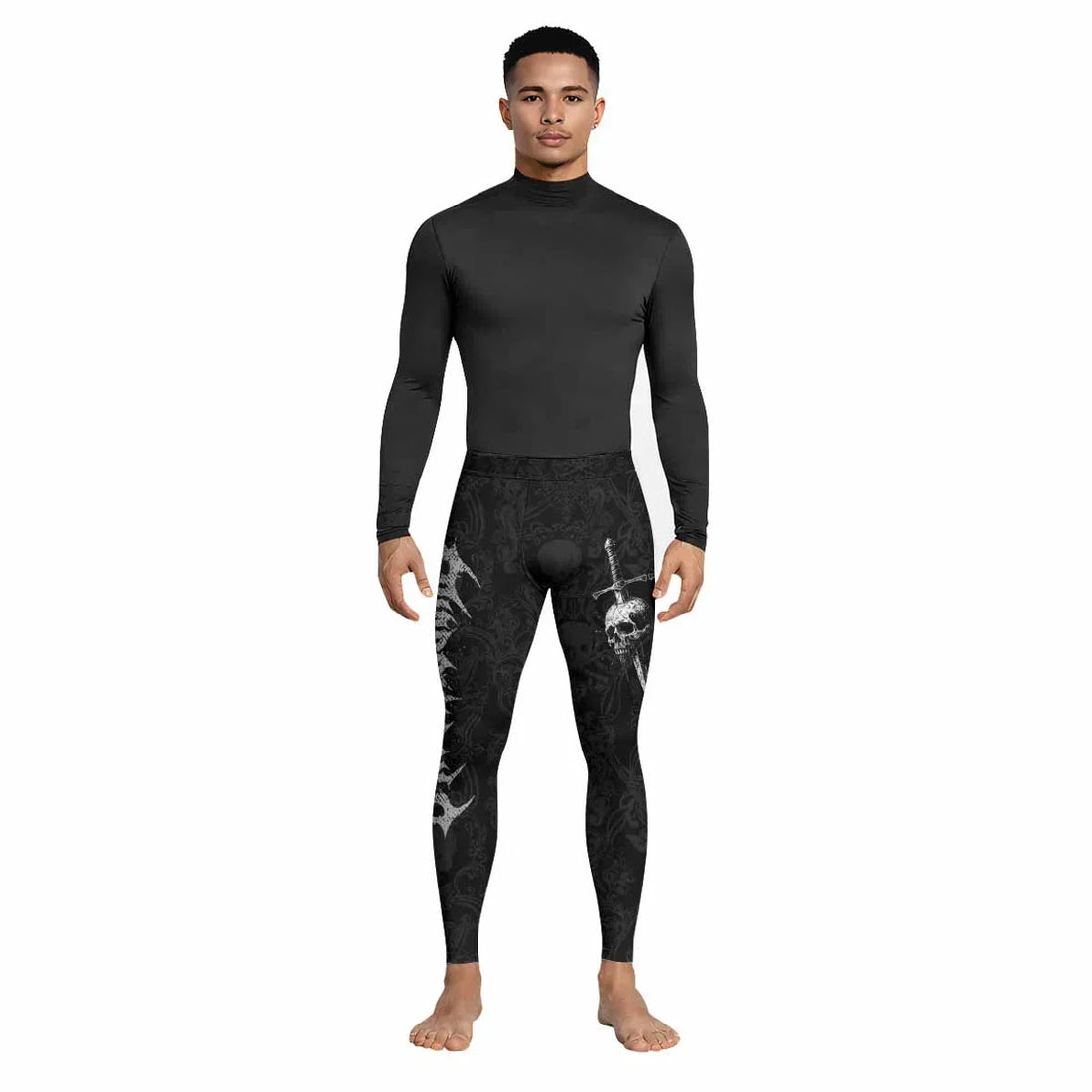 Bone Reaper Men's Leggings - lifestyle view
