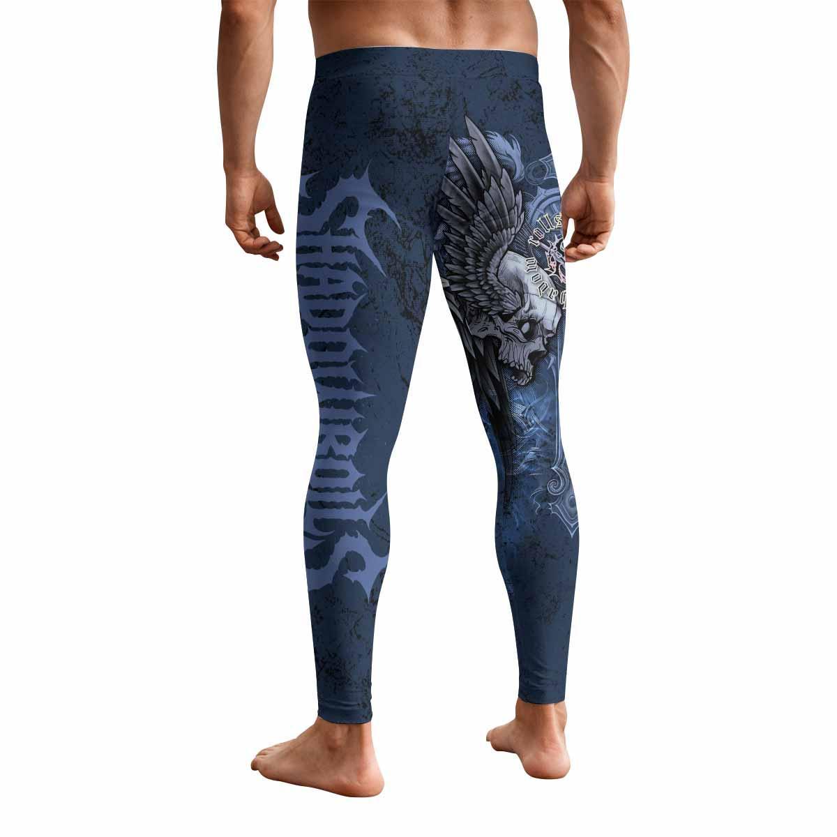 Duality of Souls Men's Leggings - back view mockup