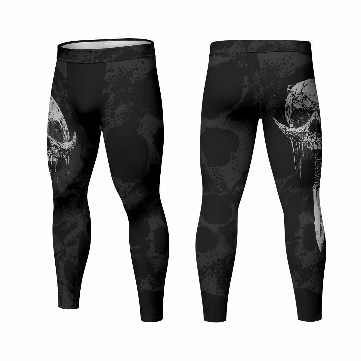 Pierced by Shadows Men's Leggings - front and back view