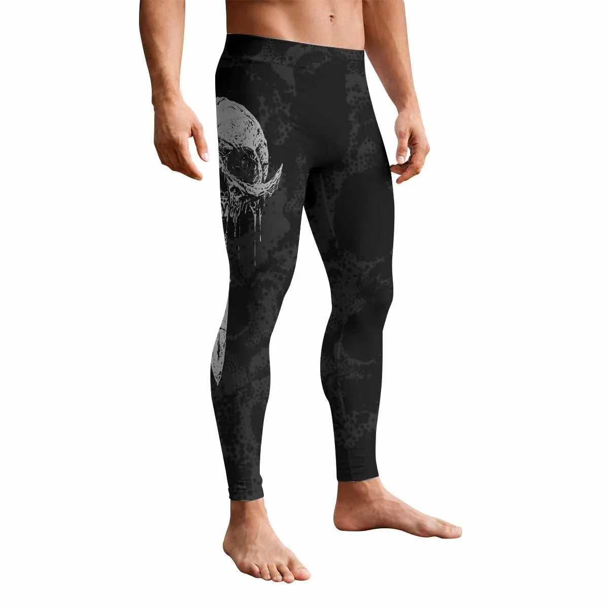 Pierced by Shadows Men's Leggings - front view mockup