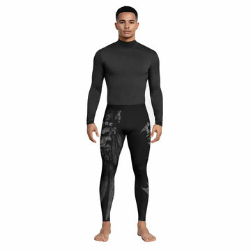 Savage Winged Skull Men's Leggings - lifestyle view