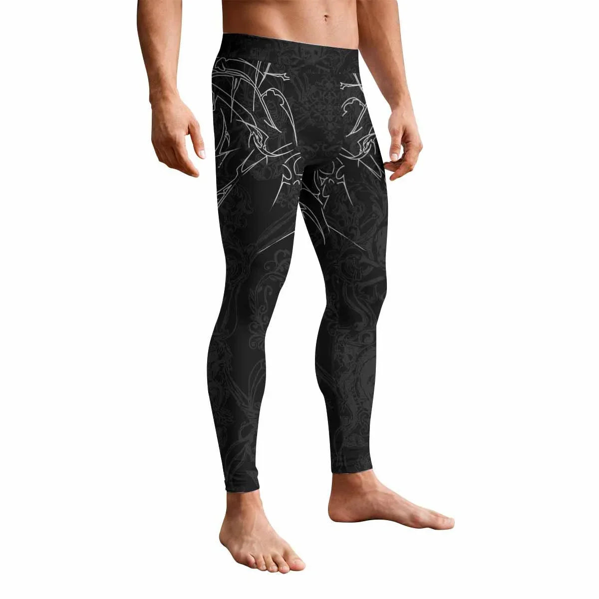 Throne of Thorns Men's Leggings - front view mockup