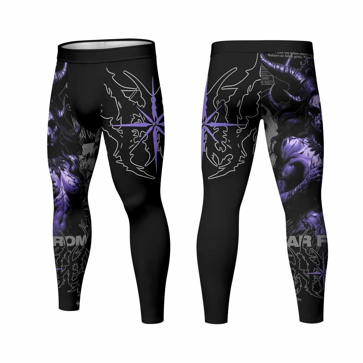 Far From Grace Men's Leggings - front and back view