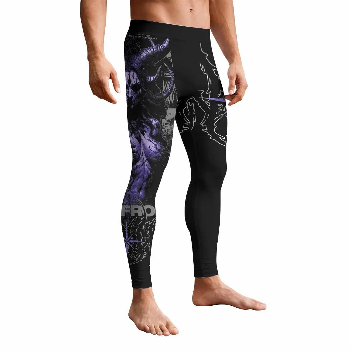 Far From Grace Men's Leggings - front view mockup