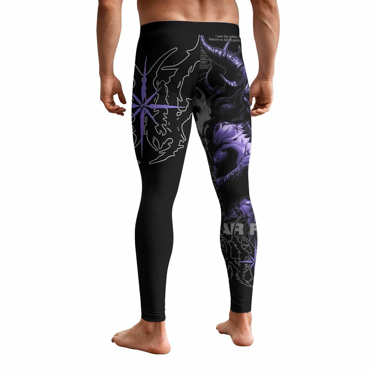 Far From Grace Men's Leggings - back view mockup