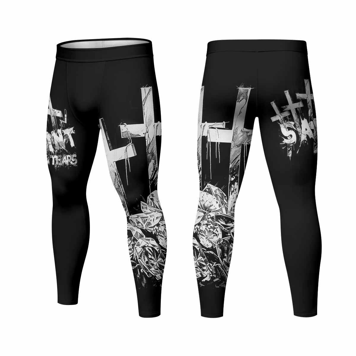 Saint Tears Men's Leggings - front and back view
