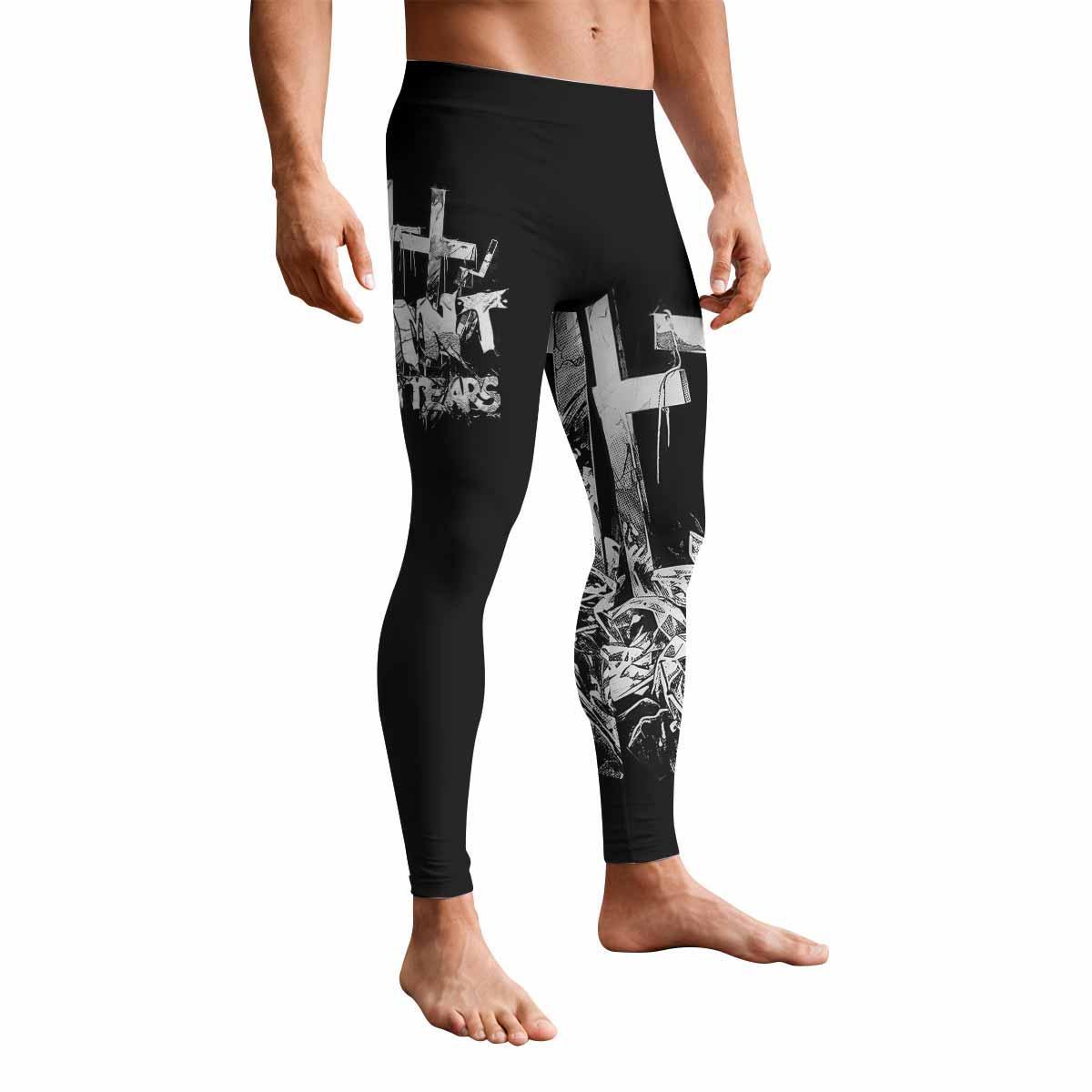 Saint Tears Men's Leggings - front view mockup