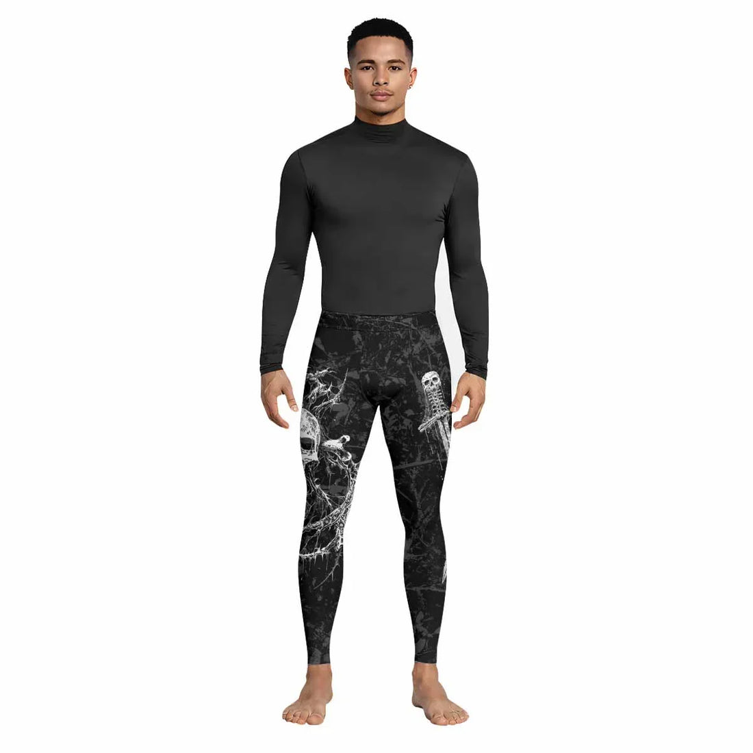 Throne Pierced Men's Leggings - lifestyle view