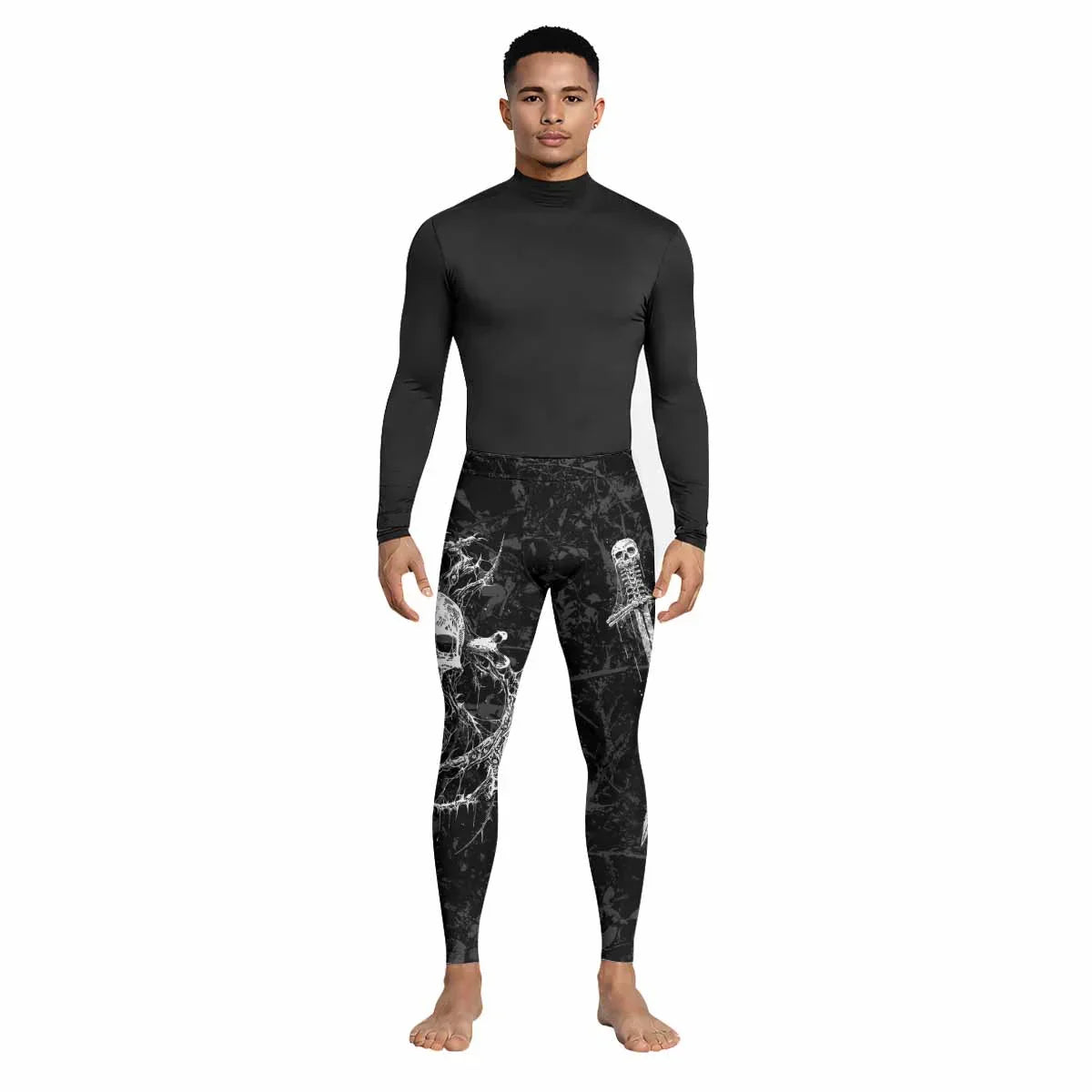 Throne Pierced Men's Leggings - lifestyle view