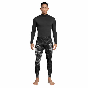Throne Pierced Men's Leggings - lifestyle view