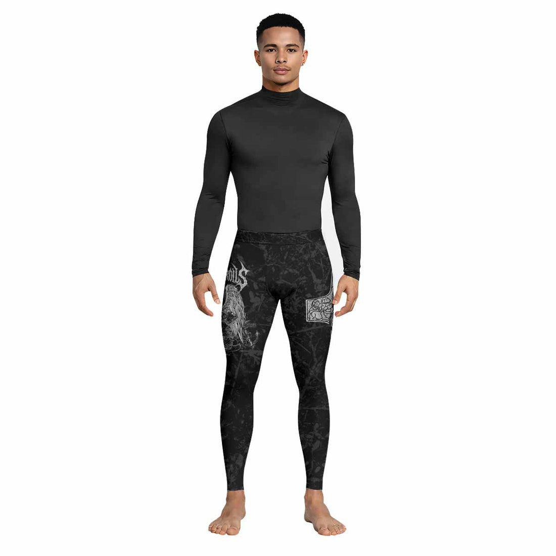 Bones of Grace Men's Leggings - lifestyle view