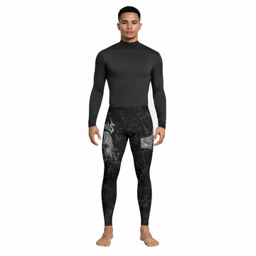 Bones of Grace Men's Leggings - lifestyle view