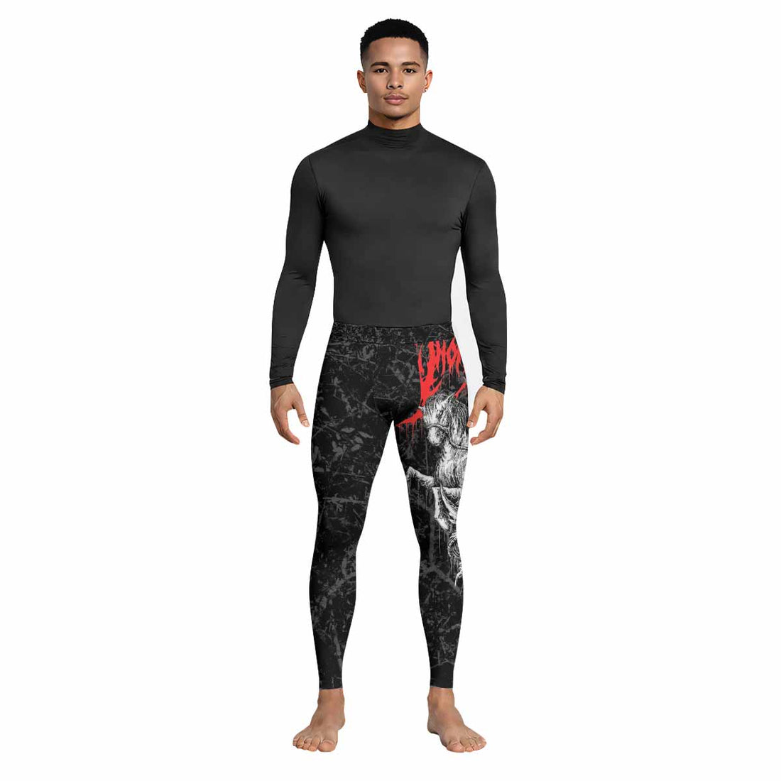 Trumpets of the End Men's Leggings - lifestyle view