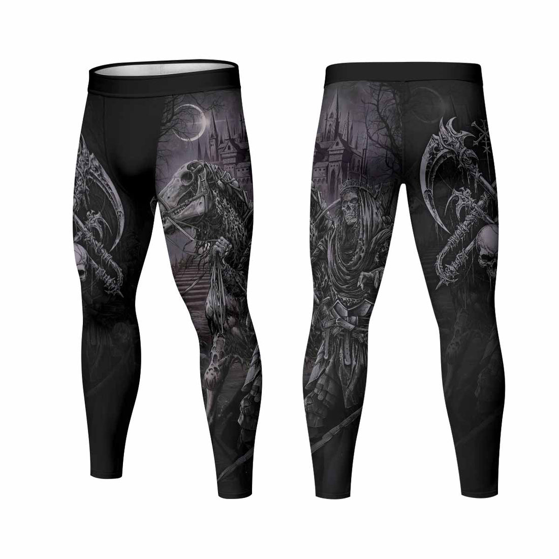 Reaper's Dominion Men's Leggings - front and back view
