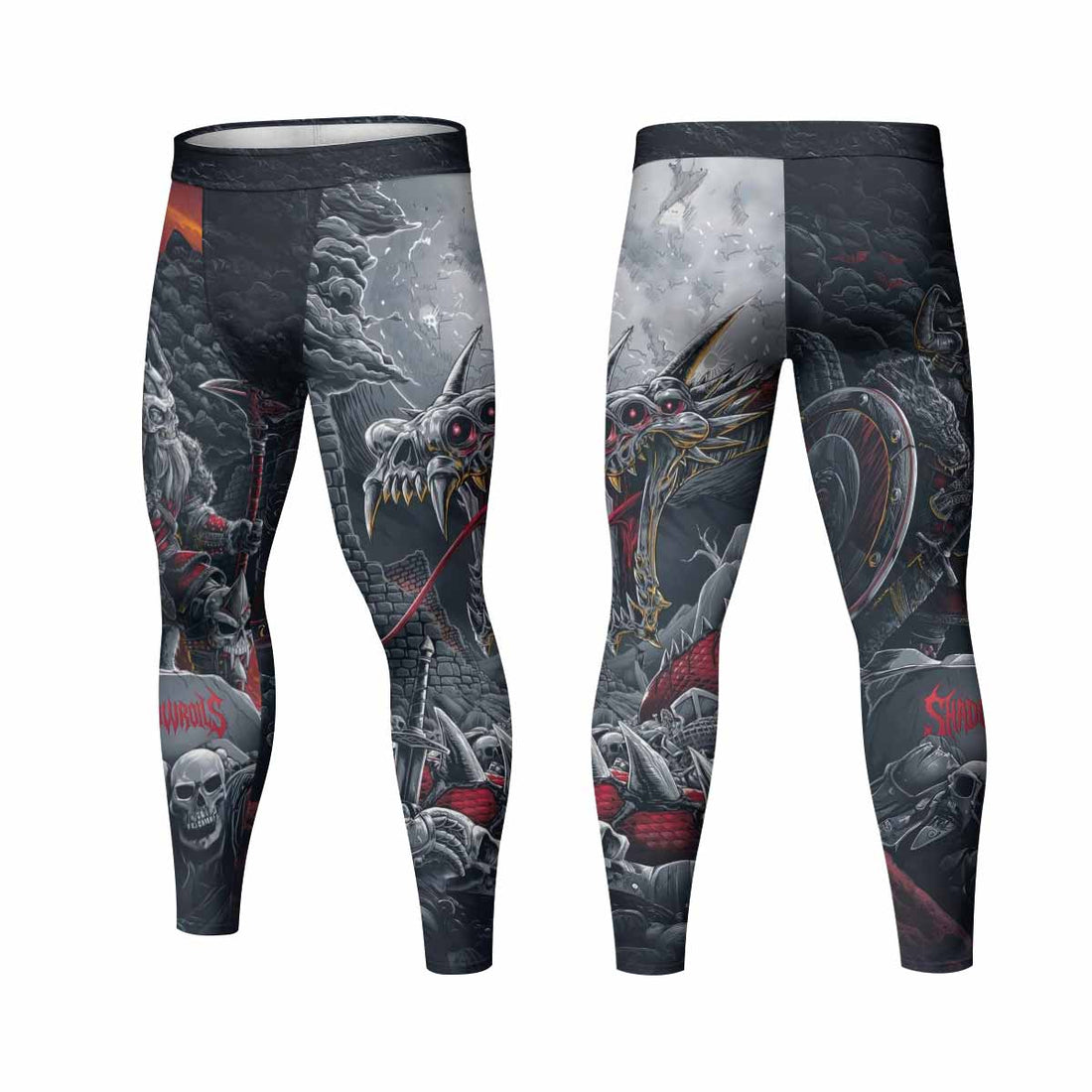 Wrath of the Undying Men's Leggings - front and back view