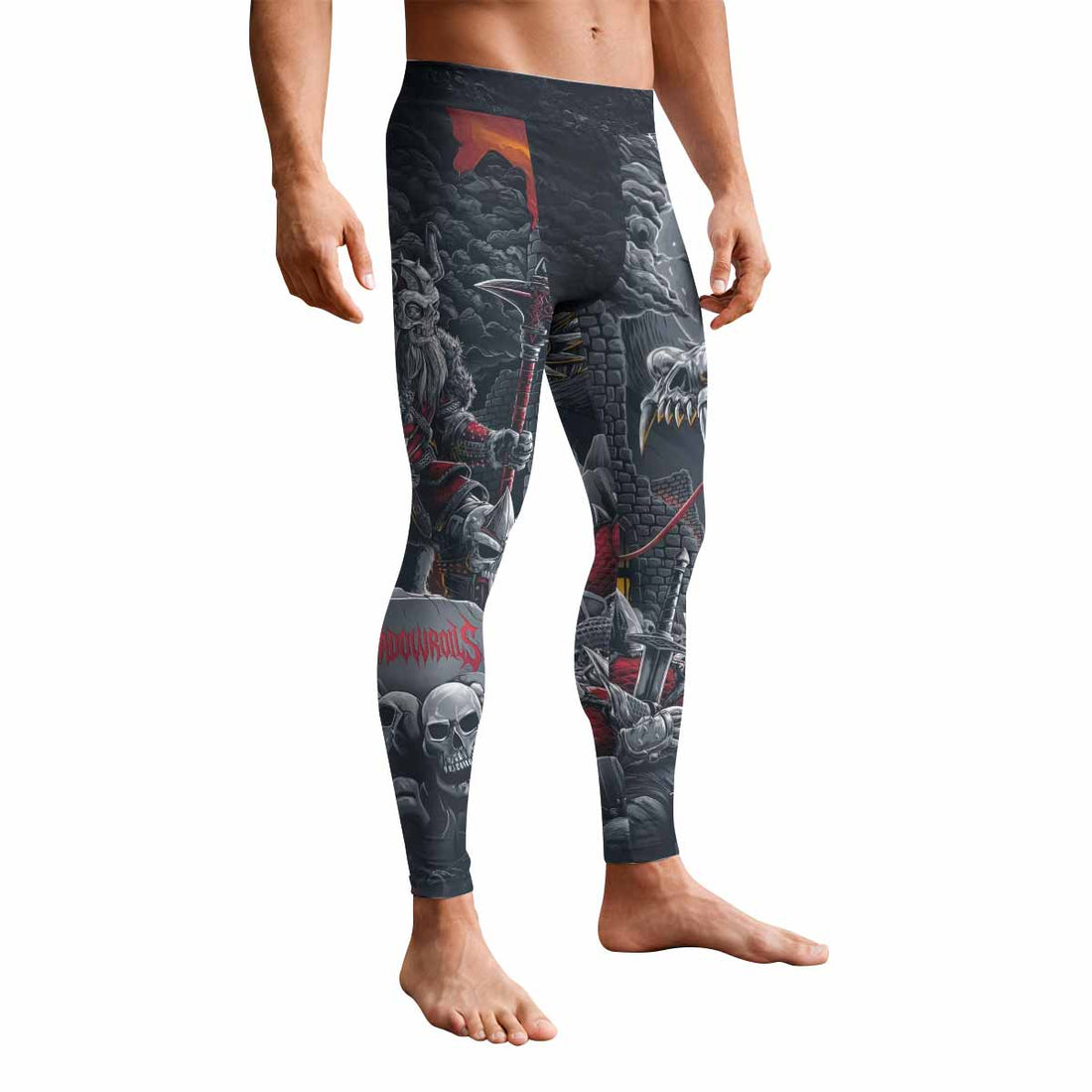 Wrath of the Undying Men's Leggings - front and back view