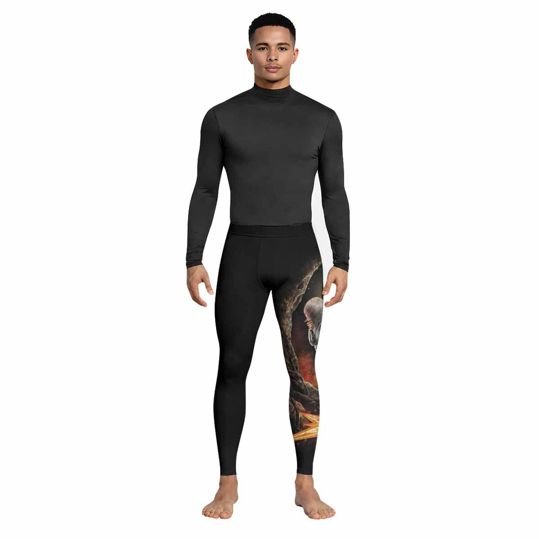 Faith Over Fear Men's Leggings - lifestyle view